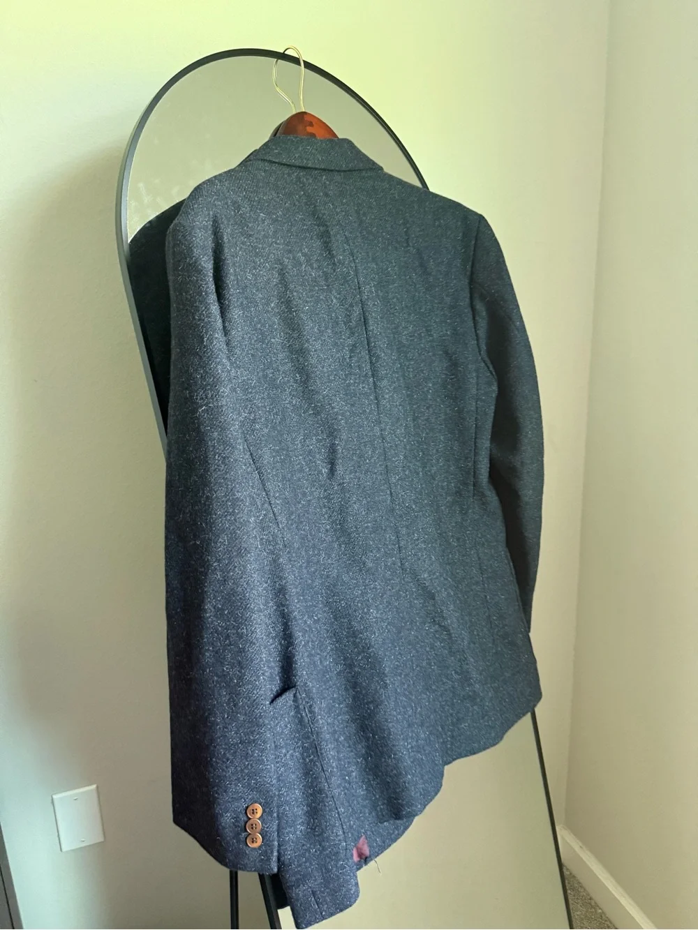 Vintage 70's 80’s J Crew Three Pocket Blazer Sport Coat Mohair Wool medium